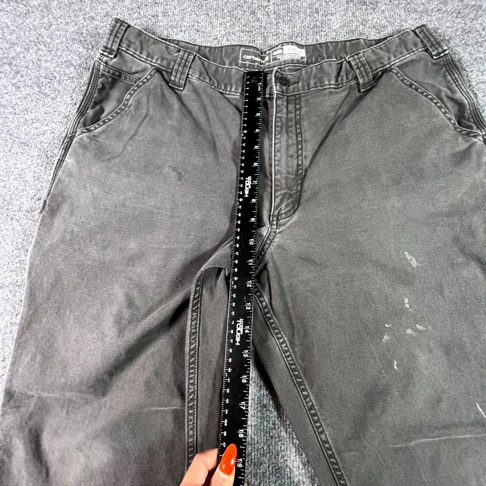 Carhartt Carpenter Pants Men's 40x30 Gray Relaxed Fit Straight Outdoor Workwear